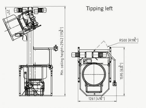 BL Bowl Lift measurements