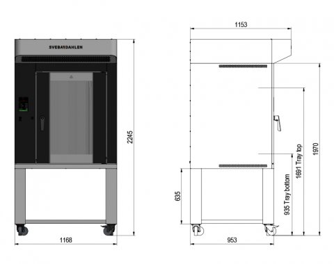 Baking oven for instore use, S-Series S240 offers flexible and optimal baking of pastries,cookies,bread,sour dough bread,buns