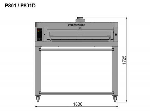 large pizza oven electric sveba dahlen p-series p801
