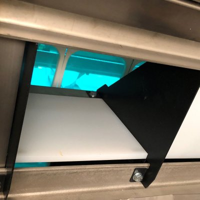 UV lighting inside the ipp intermediate procket proofer prevents bacteria and microorganisms glimek